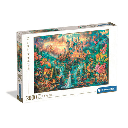 Puzzle Clementoni Legends of the Hidden Realm de 2000 piezas con castillo fantástico