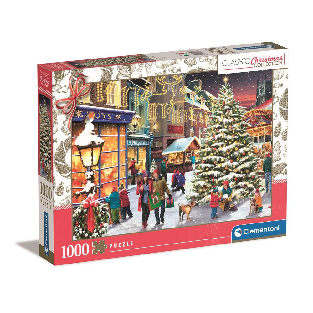 Puzzle Clementoni de 1000 piezas con villa navideña nevada