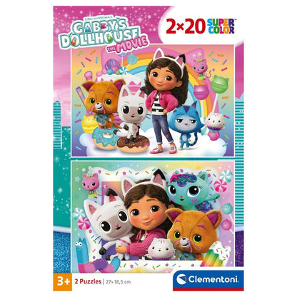 Caja de 2 puzzles Clementoni de Gabby’s Dollhouse de 20 piezas - 2