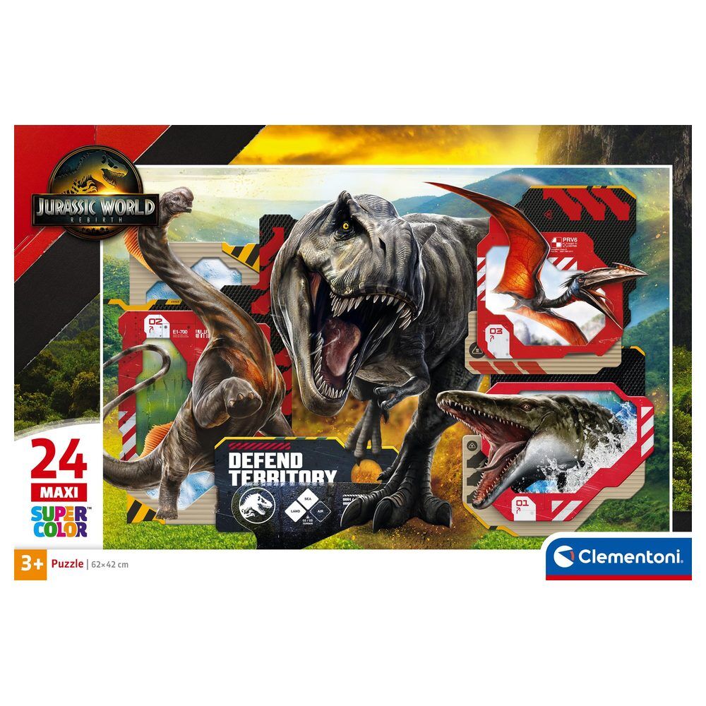Puzzle maxi Clementoni de Jurassic World con dinosaurios - 2