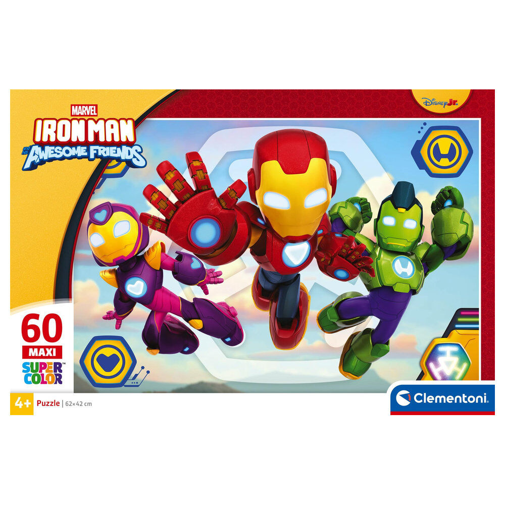Puzzle maxi Clementoni de Iron Man Marvel con 60 piezas - 2