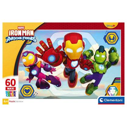 Puzzle maxi Clementoni de Iron Man Marvel con 60 piezas - 2