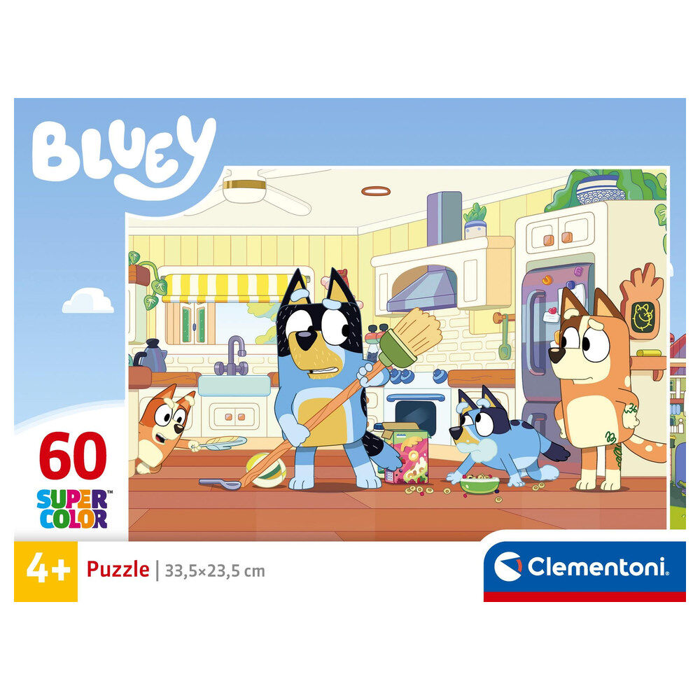 Puzzle Bluey Clementoni de 60 piezas con escena en la cocina - 2