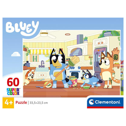 Puzzle Bluey Clementoni de 60 piezas con escena en la cocina - 2