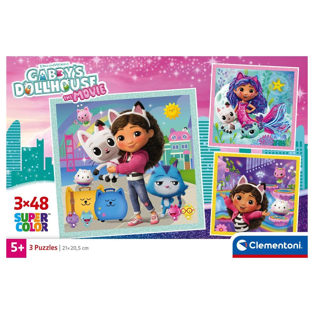 Caja de 3 puzles Clementoni de Gabby’s Dollhouse de 48 piezas - 2