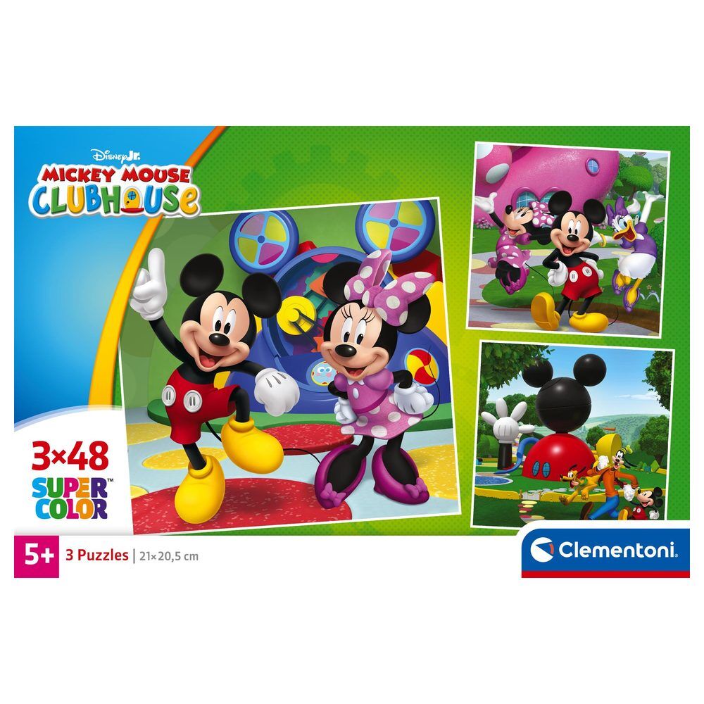 Puzzle Clementoni de Mickey Mouse Clubhouse con tres escenas Disney - 2