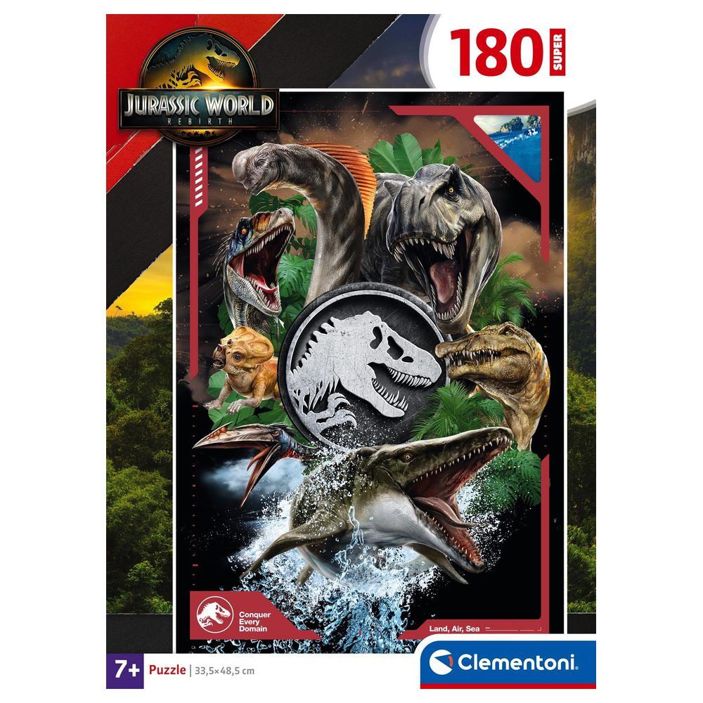Puzzle Clementoni Jurassic World de 180 piezas con dinosaurios - 2
