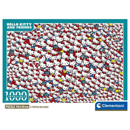 Puzzle Clementoni imposible de Hello Kitty y sus amigos de 1000 piezas - 2