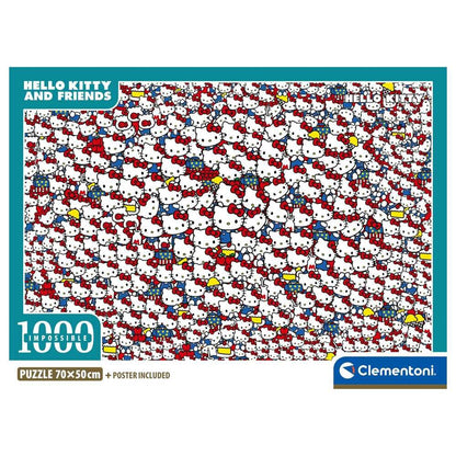 Puzzle Clementoni imposible de Hello Kitty y sus amigos de 1000 piezas - 2
