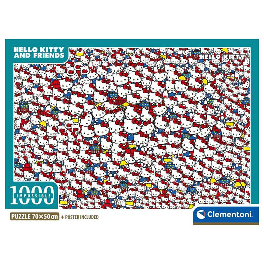 Puzzle Clementoni imposible de Hello Kitty y sus amigos de 1000 piezas - 2