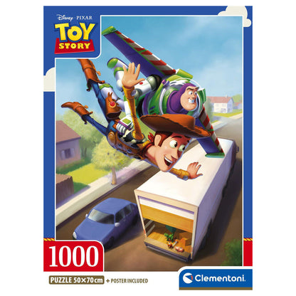 Puzzle Clementoni Toy Story de 1000 piezas con Woody y Buzz Lightyear - 2
