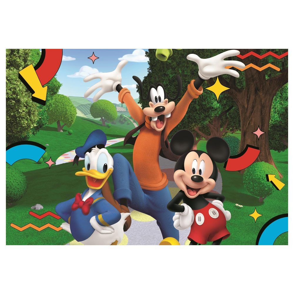 Puzzle maxi Disney Mickey Clubhouse de 104 piezas con Mickey, Donald y Goofy - 3