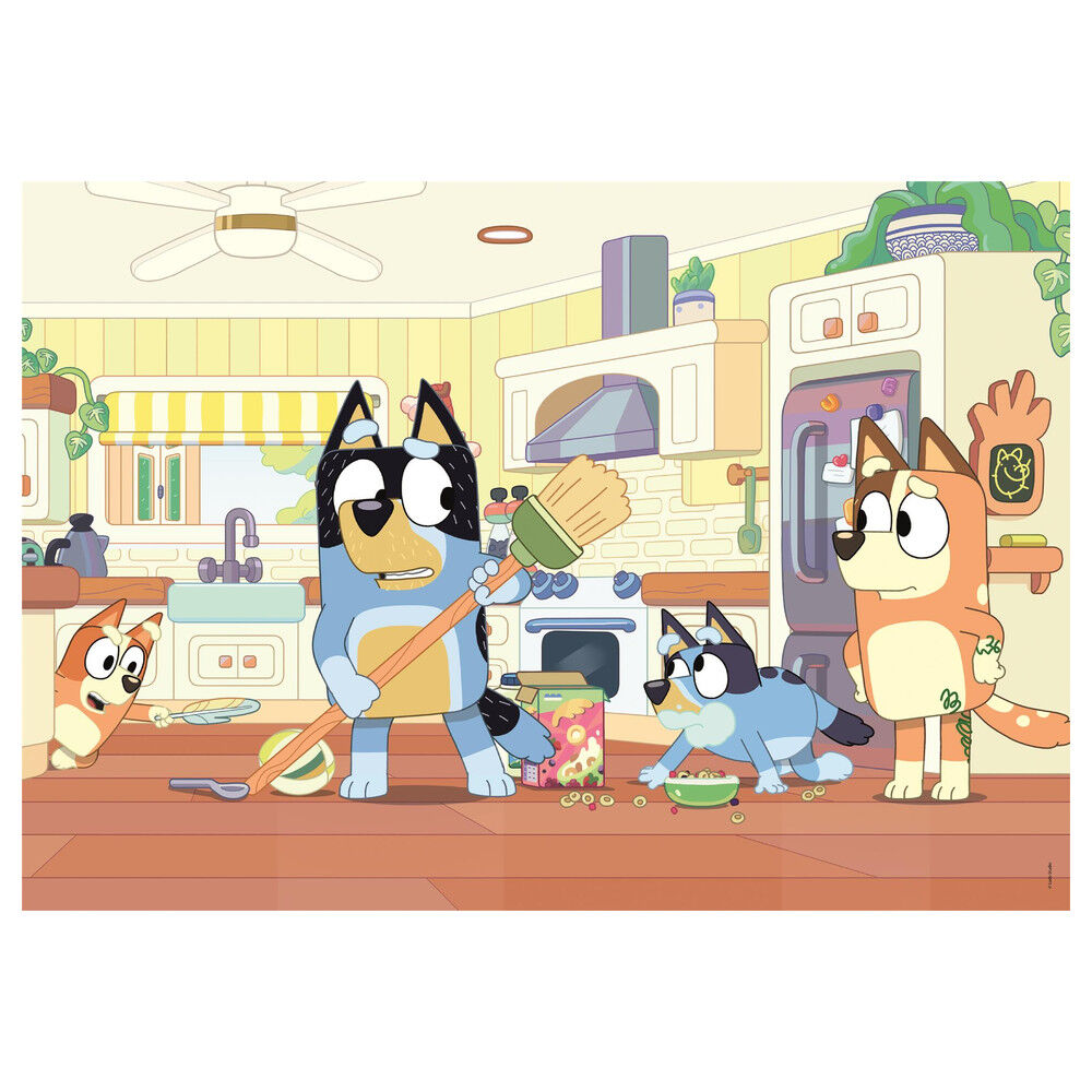 Puzzle Bluey Clementoni de 60 piezas con escena en la cocina - 3