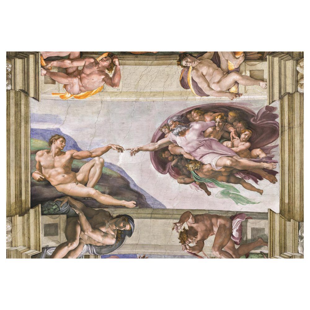 Puzzle Clementoni de 1000 piezas con The Creation of Man de Michelangelo - 2