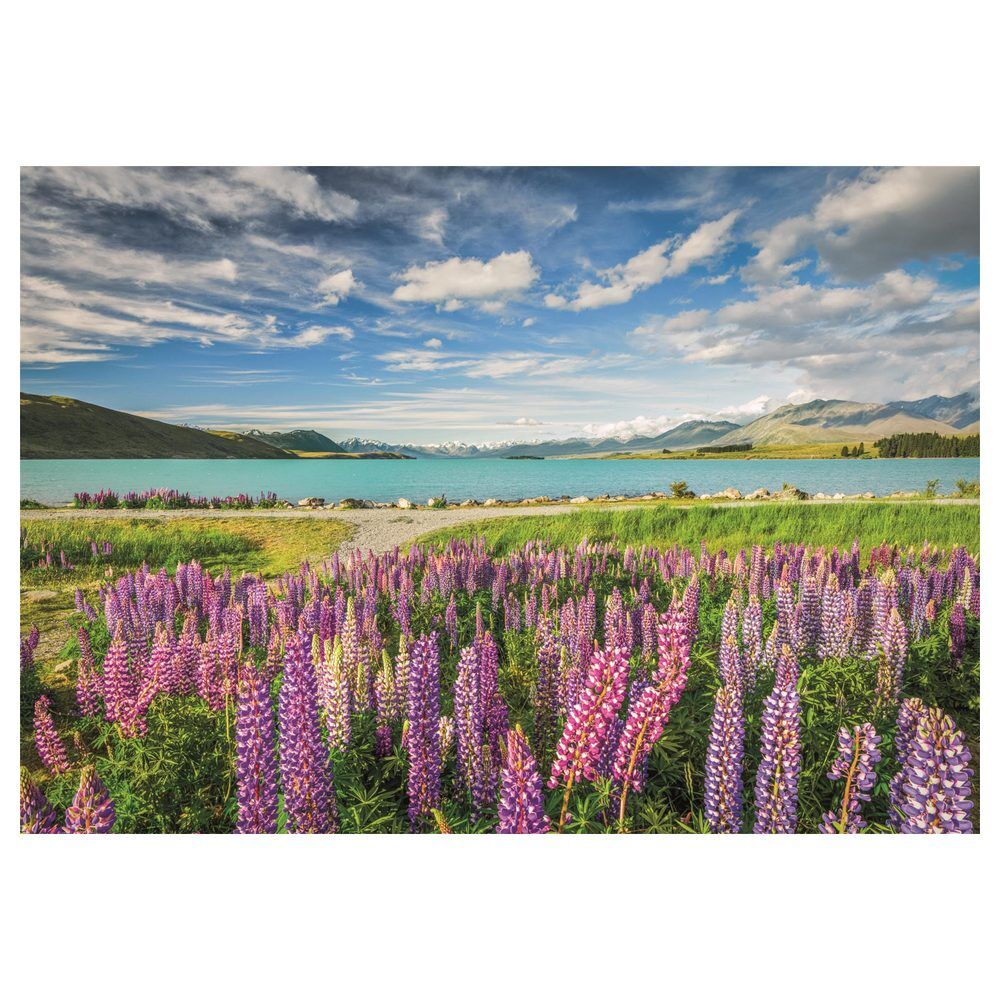 Puzzle Clementoni de 1500 piezas con lupinos junto al lago Tekapo - 2