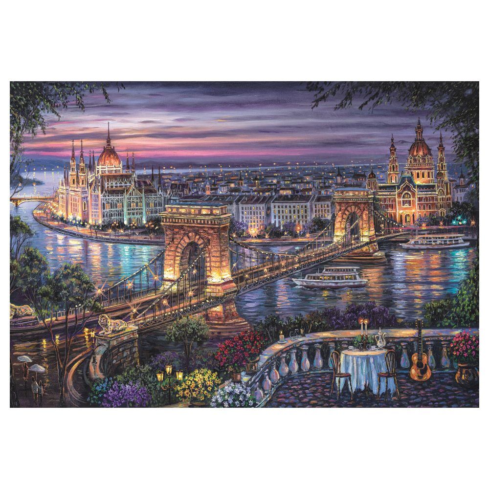 Puzzle Clementoni Lights of the Danube de 1000 piezas - 3