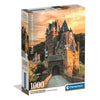 Puzzle Clementoni de 1000 piezas con el castillo de Eltz al atardecer