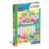 Puzzle Clementoni de Peppa Pig con dos escenas ilustradas