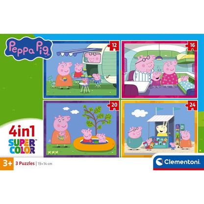 Puzzle Peppa Pig Clementoni 4 en 1 con cuatro escenas - 2