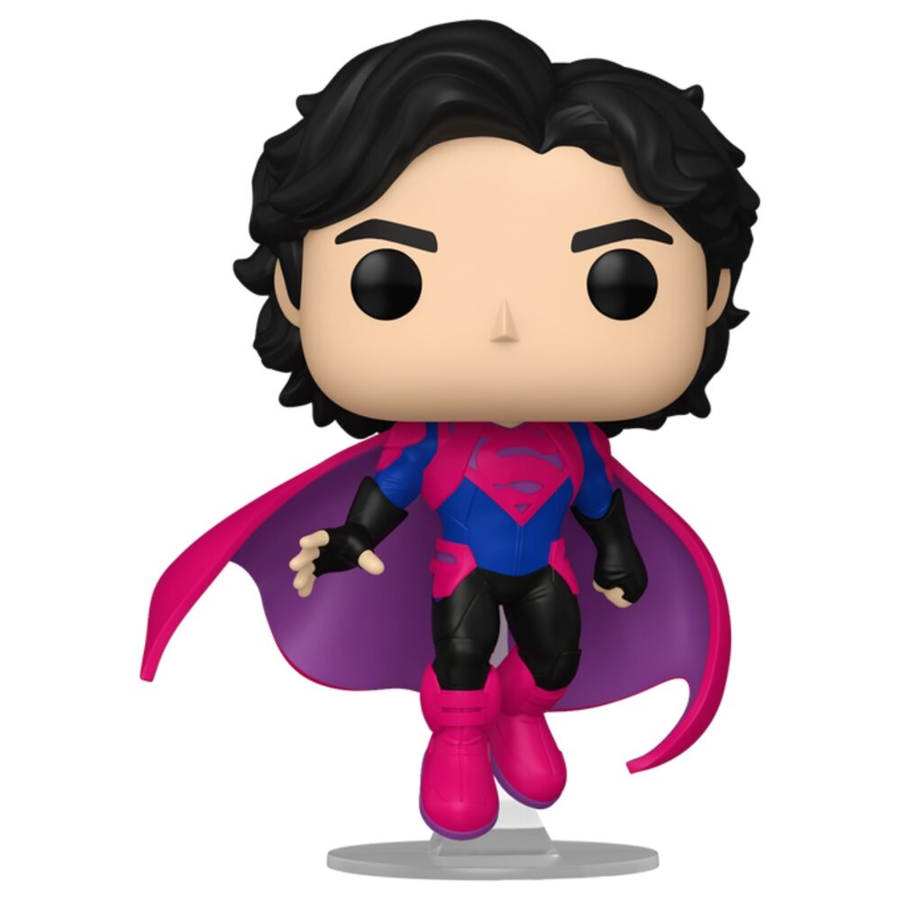 Figura Funko POP! de Jonathan Kent con traje azul y rosa y capa abierta