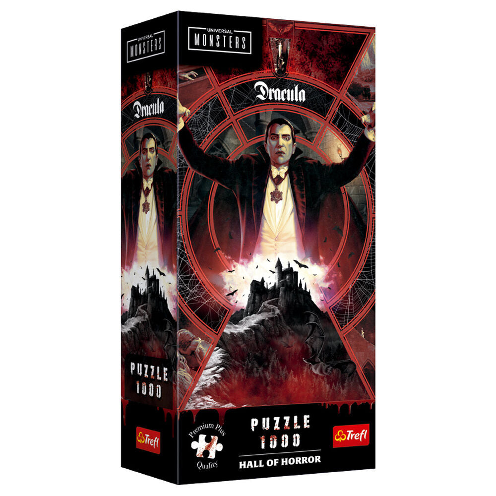 Puzzle TREFL de 1000 piezas con Dracula y un castillo gótico