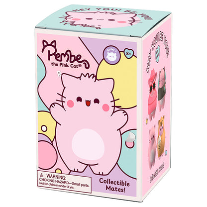 Figura jumbo Pembe the Pink Cat de 9 cm en presentación rosa - 2