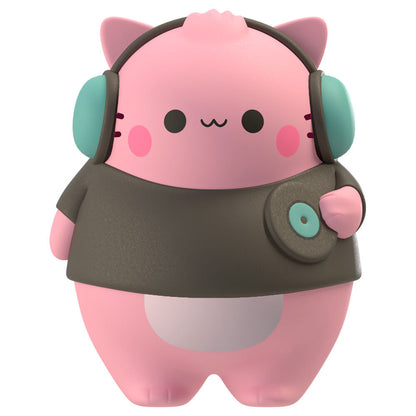 Figura jumbo Pembe the Pink Cat de 9 cm en presentación rosa - 4