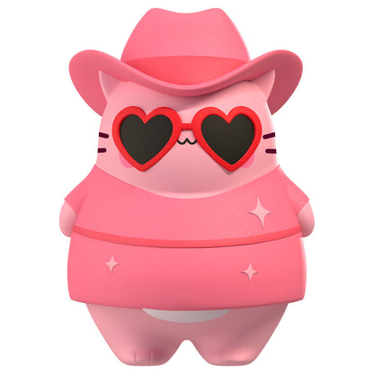 Figura jumbo Pembe the Pink Cat de 9 cm en presentación rosa - 6