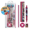 Set de papelería One Piece con regla y útiles decorados