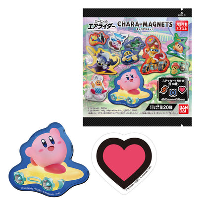 Imán acrílico de Kirby Air Riders con pegatina de corazón