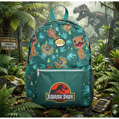 Mochila LOUNGEFLY Jurassic Park de nylon con estampado de dinosaurios