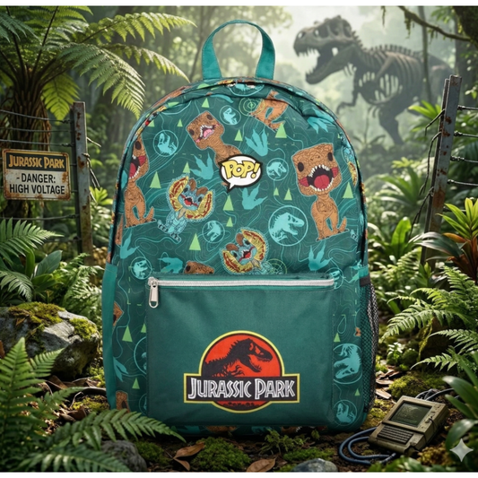 Mochila LOUNGEFLY Jurassic Park de nylon con estampado de dinosaurios