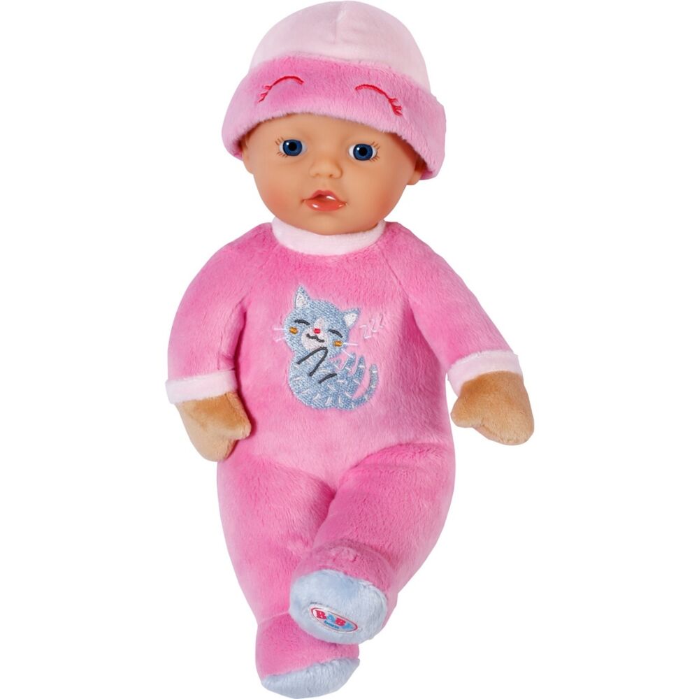 Muñeco Dormilón Rosa Baby Born de 30 cm con gorrito y pijama de peluche