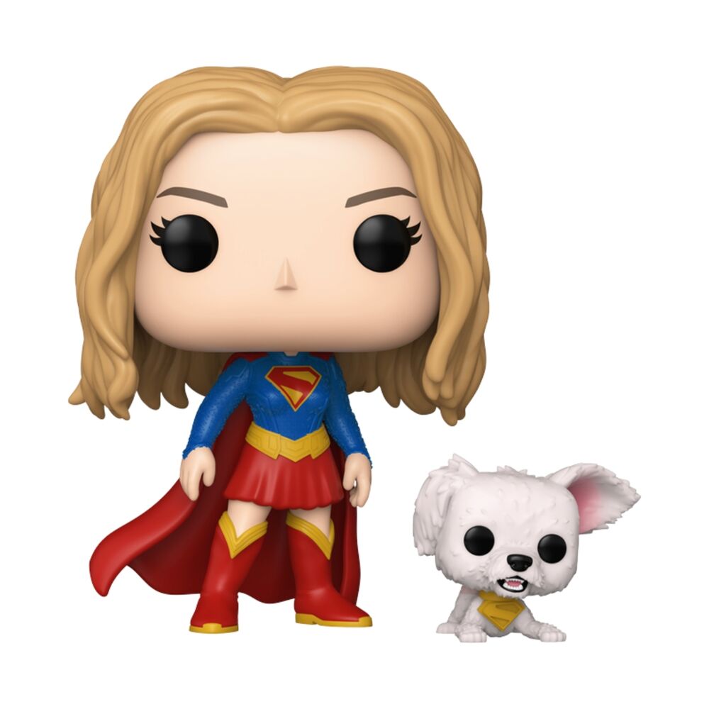 Figura Funko POP! de Supergirl con su cachorro Krypto