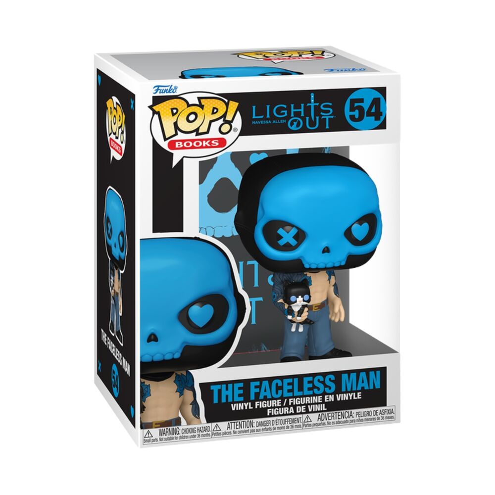 Figura FUNKO POP! Books The Faceless Man de Lights Out en caja