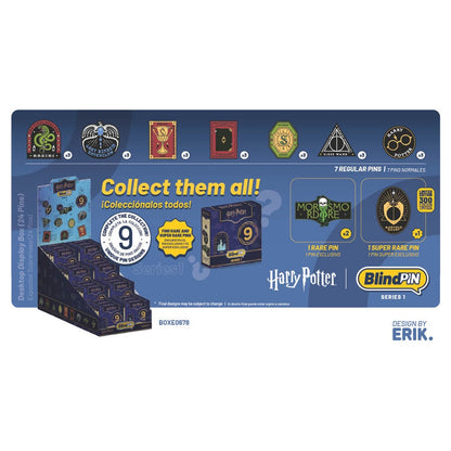 Caja Harry Potter BlindPIN Serie 1 con diseños de pines coleccionables