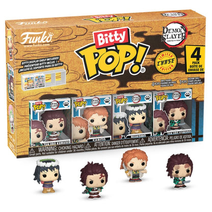 Blíster FUNKO Bitty POP! Demon Slayer con cuatro figuras y expositor