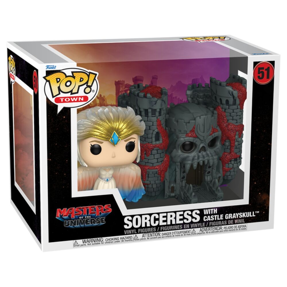 Figura Funko POP Town de Sorceress con el Castillo Grayskull - 2