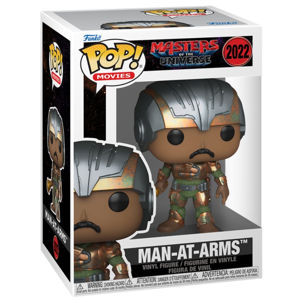 Figura Funko POP de Man-At-Arms con armadura y maza dorada - 2
