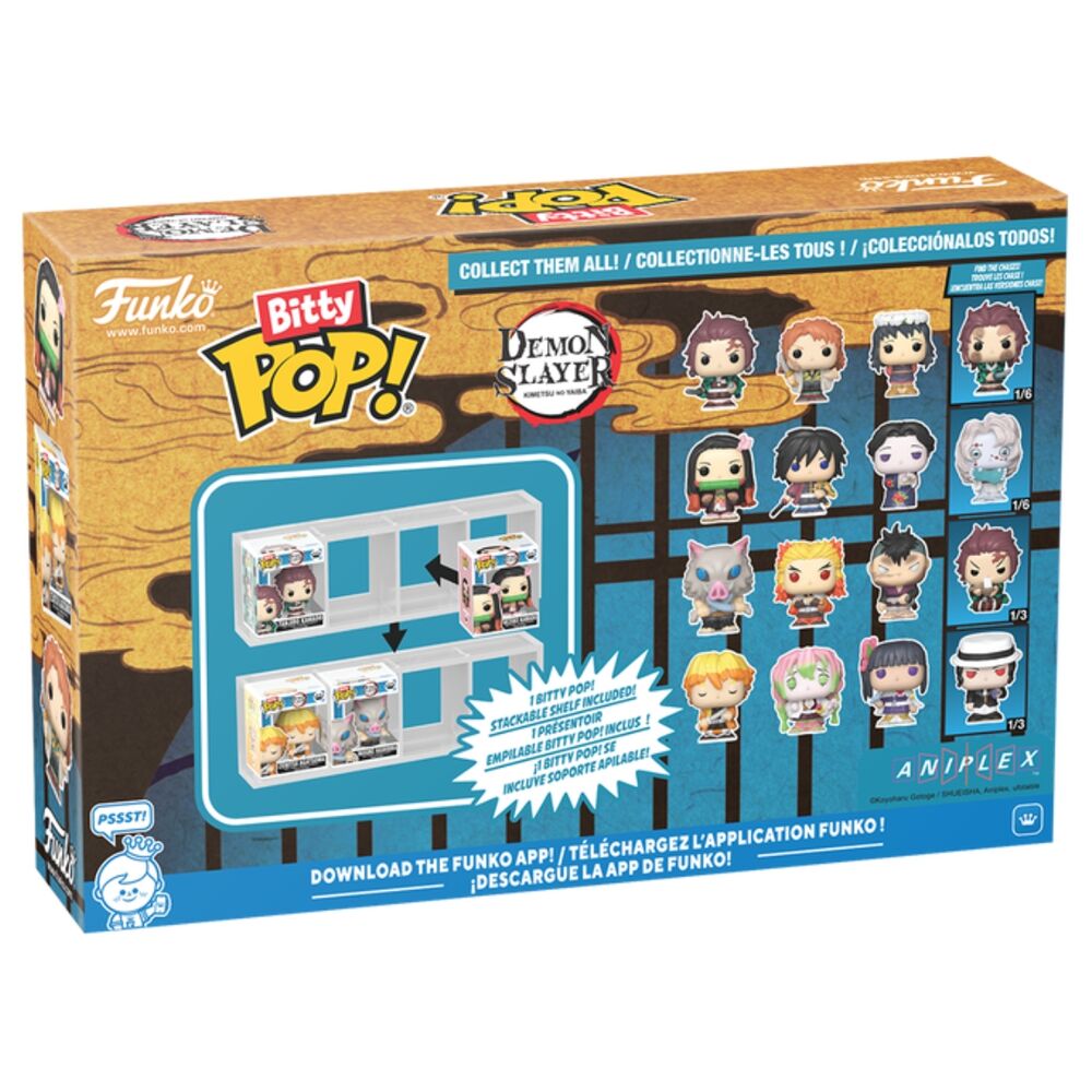 Blíster Funko Bitty POP! de Demon Slayer con cuatro figuras - 2