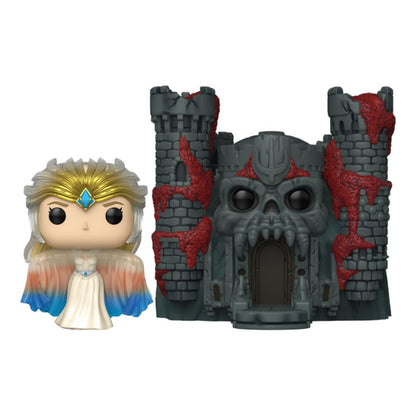 Figura Funko POP Town de Sorceress con el Castillo Grayskull