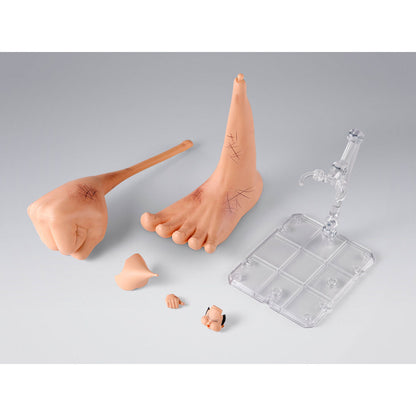 Set de accesorios de Luffy Gear 3 con puño, pie y soporte transparente