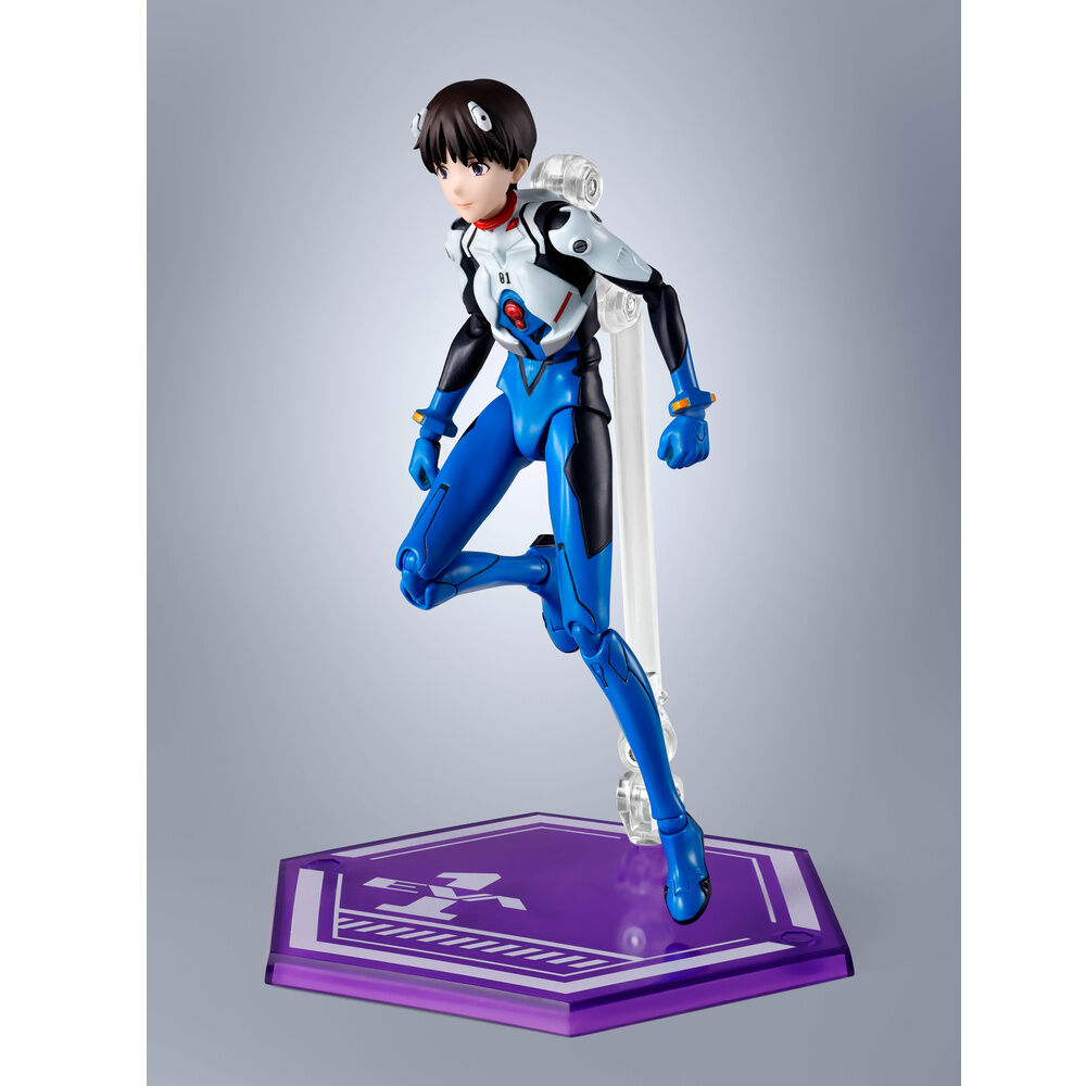 Figura articulada S.H.Figuarts de Shinji Ikari de Evangelion con rostros y manos intercambiables - 2