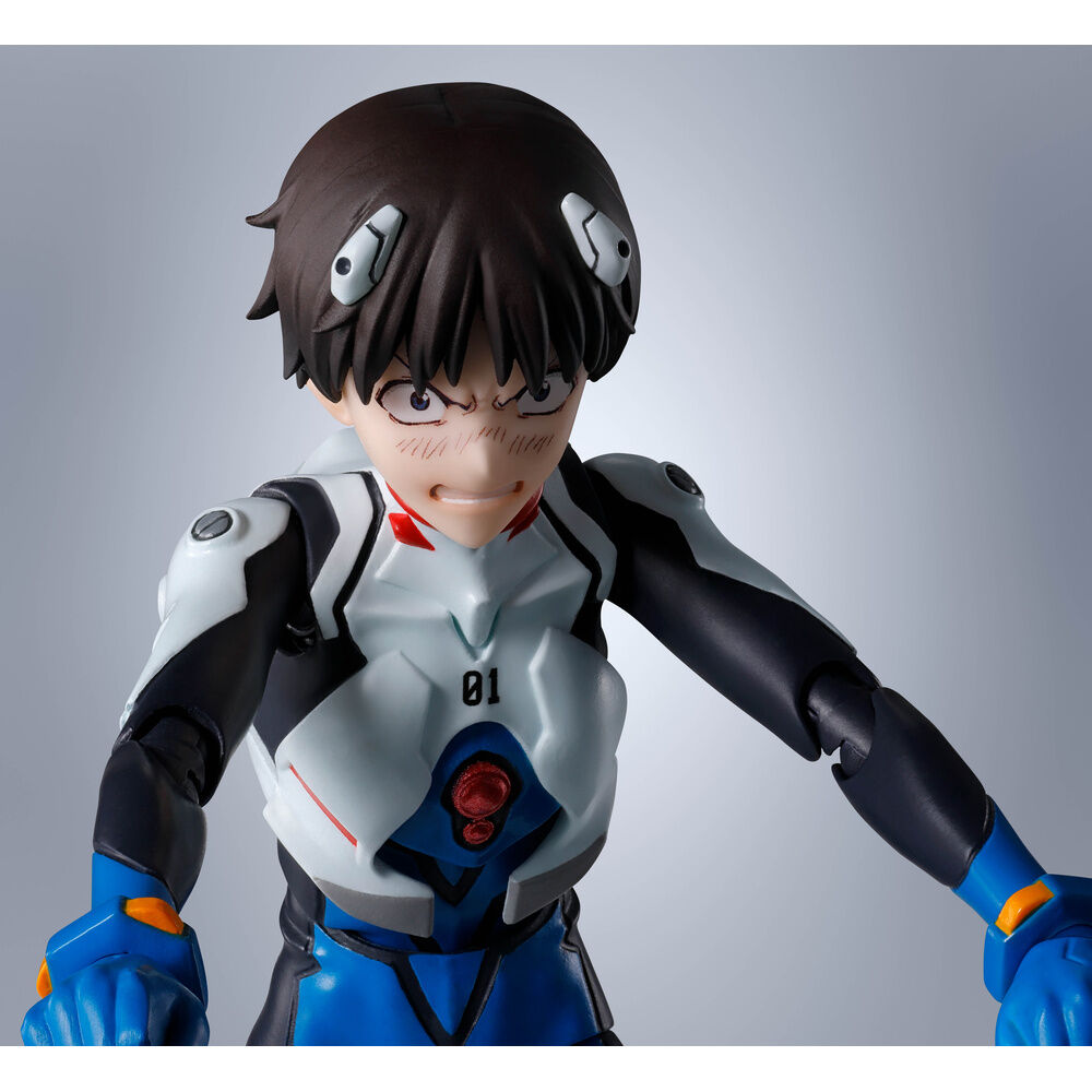 Figura articulada S.H.Figuarts de Shinji Ikari de Evangelion con rostros y manos intercambiables - 3