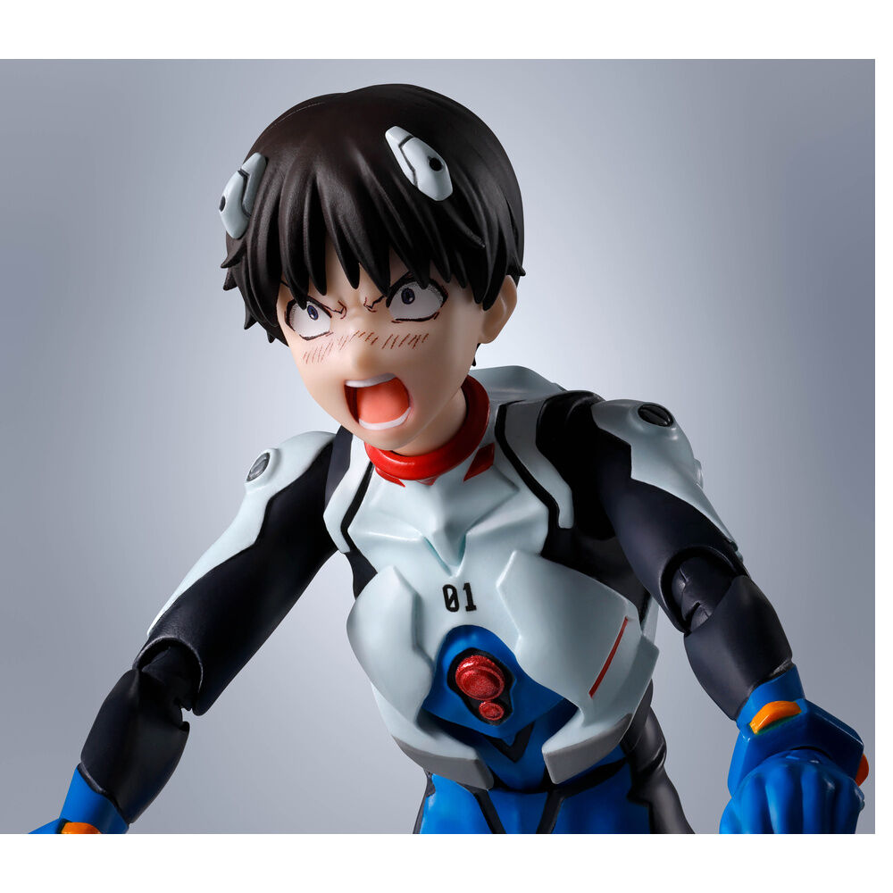 Figura articulada S.H.Figuarts de Shinji Ikari de Evangelion con rostros y manos intercambiables - 4