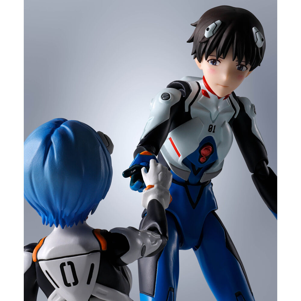 Figura articulada S.H.Figuarts de Shinji Ikari de Evangelion con rostros y manos intercambiables - 7