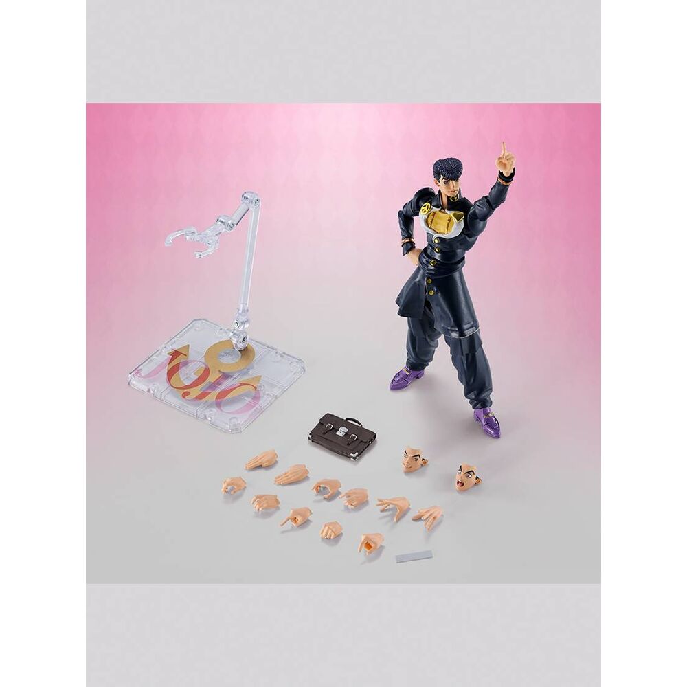 Figura articulada de Josuke Higashikata con uniforme oscuro y zapatos morados - 2