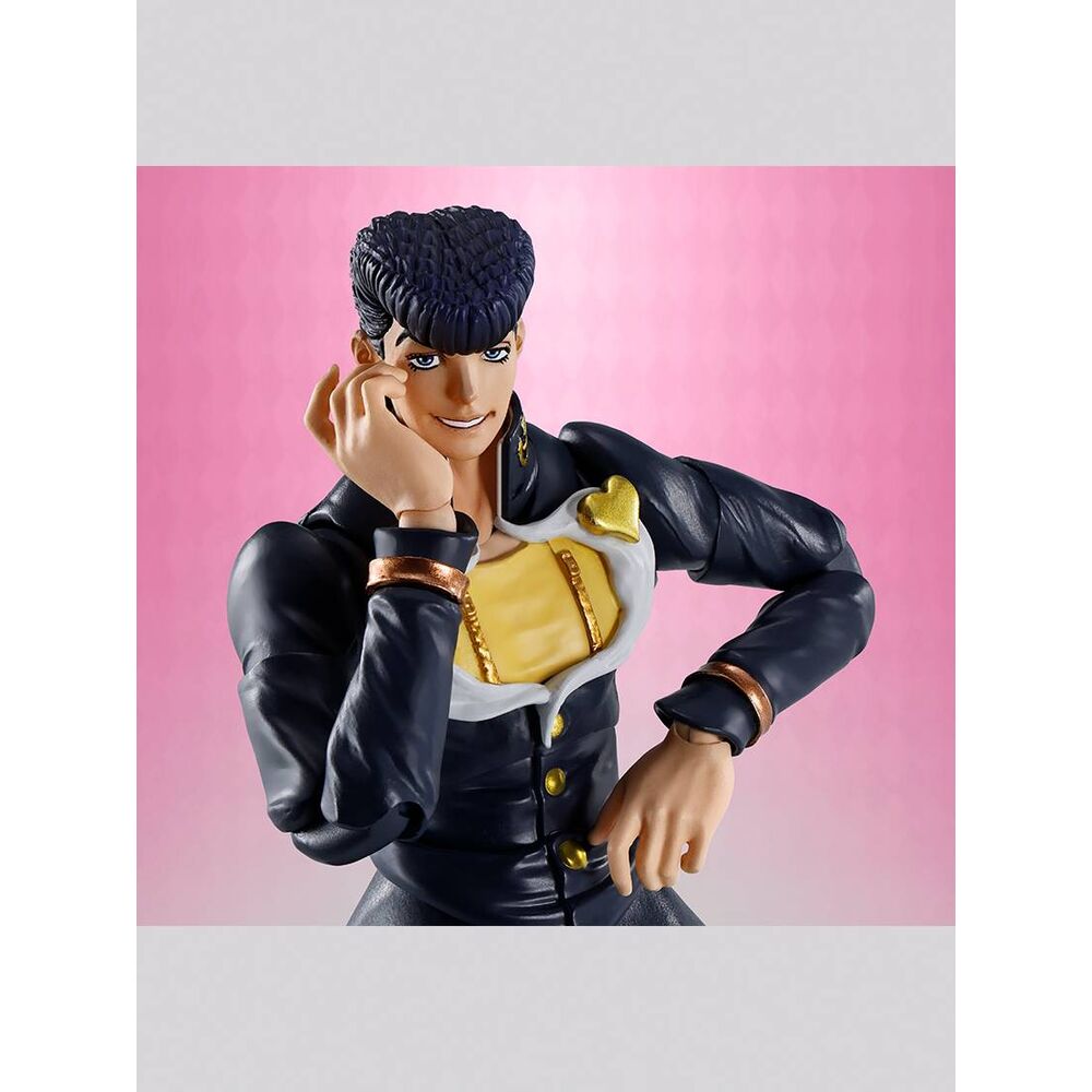 Figura articulada de Josuke Higashikata con uniforme oscuro y zapatos morados - 3