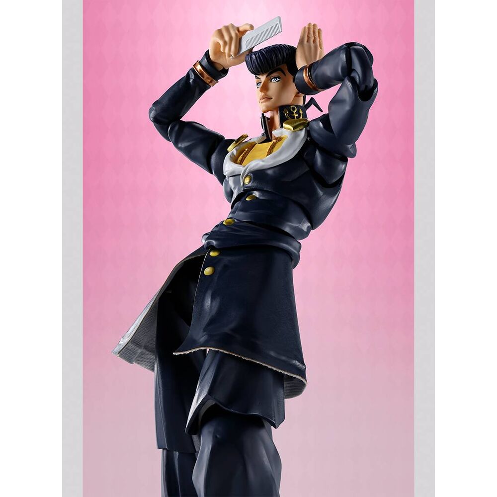 Figura articulada de Josuke Higashikata con uniforme oscuro y zapatos morados - 4