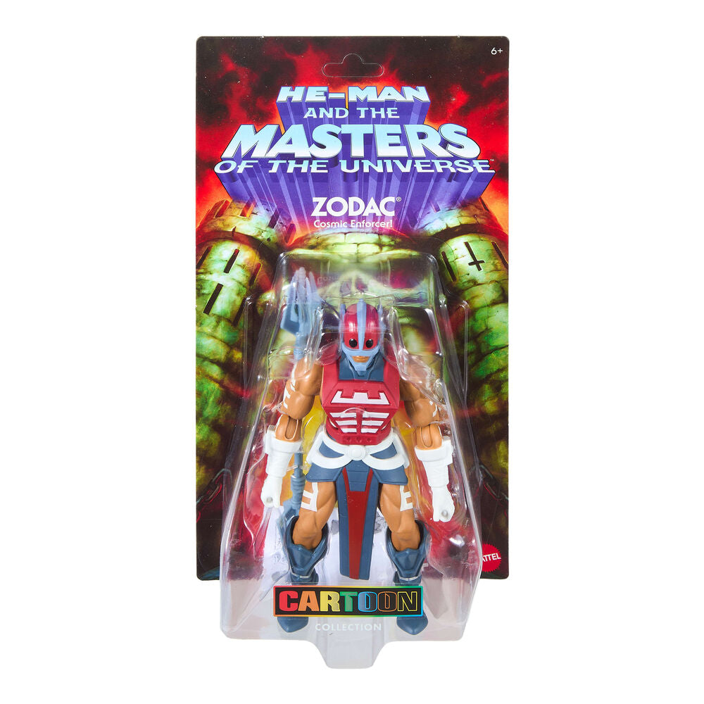 Figura articulada Zodac de Masters of the Universe con armadura y báculo azul - 2